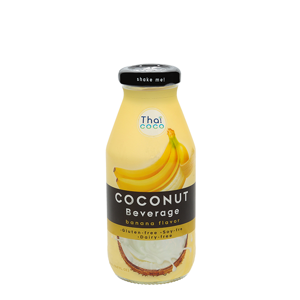 Coconut milk beverage Banana flavor 280 ml.